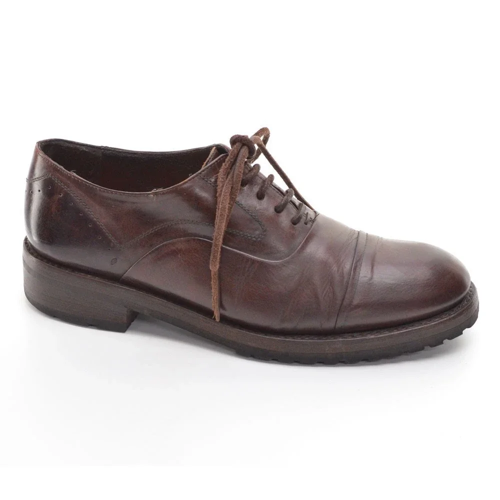 Men Freebird Winston Brown Leather Cap Toe Oxfords 11 M
